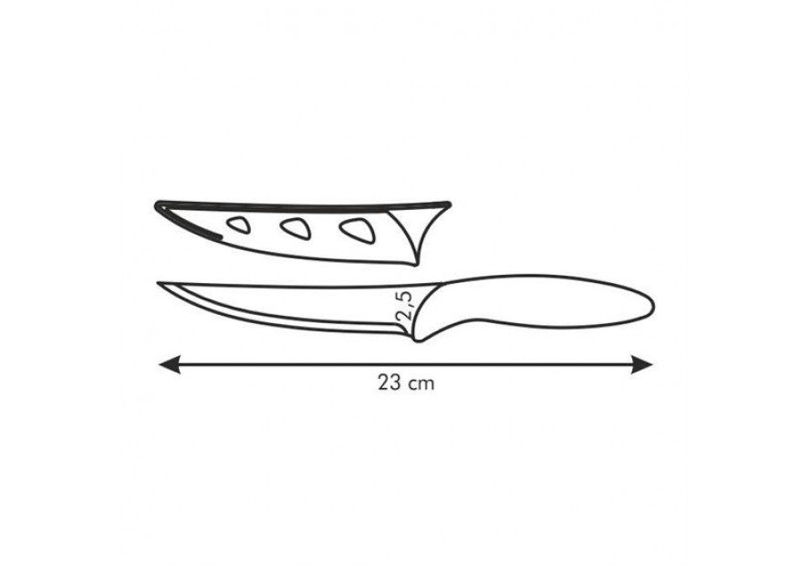 TESCOMA COLTELLO SPELUCCHINO ANTIADERENTE TONE LAMA ACCIAIO 12 CM 863082